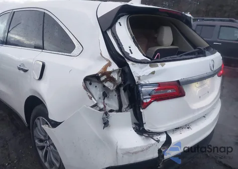 2015 Acura Mdx Technology Package z USA, uszkodzony, nr VIN 5FRYD4H44FB028575